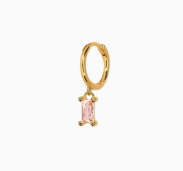 Mini CHLOE Pink Tourmaline Hoops