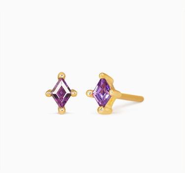 Amethyst Cut Studs - eyrful