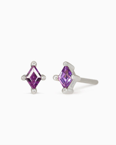 Amethyst Cut Studs - eyrful