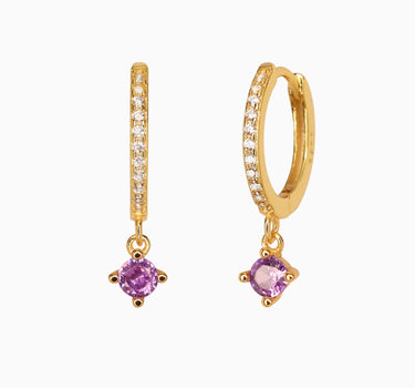 ANNA Amethyst Hoops - eyrful