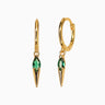 ASPEN Emerald Hoops - eyrful