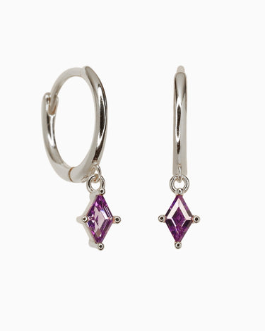 CHARLOTTE Amethyst Hoops - eyrful