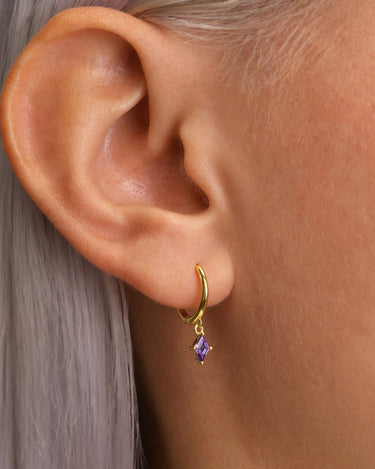 CHARLOTTE Amethyst Hoops - eyrful