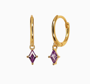 CHARLOTTE Amethyst Hoops - eyrful