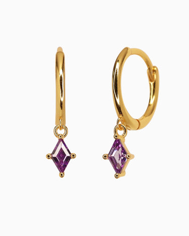 CHARLOTTE Amethyst Hoops - eyrful