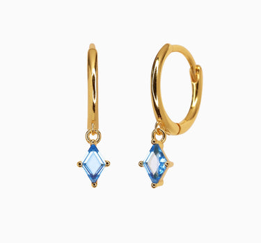 CHARLOTTE Aquamarine Hoops - eyrful