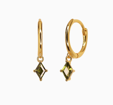 CHARLOTTE Peridot Hoops - eyrful