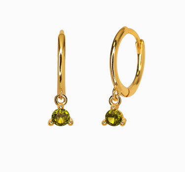 ELISE Peridot Hoops - eyrful