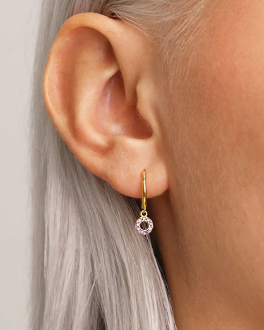 ESTHER Amethyst Hoops - eyrful