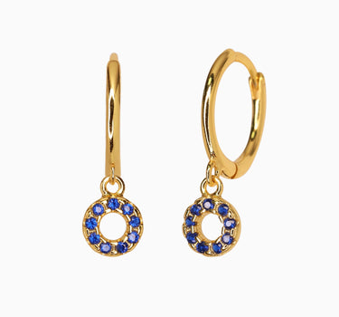 ESTHER Sapphire Hoops - eyrful