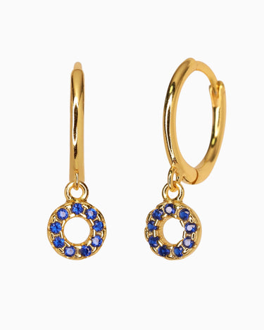 ESTHER Sapphire Hoops - eyrful