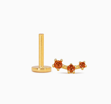 Garnet Dainty Climber Flat Back Labret - eyrful