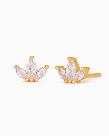 Marquise Flower Diamond Studs - eyrful