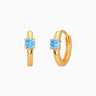 MELINA Aquamarine Hoops - eyrful