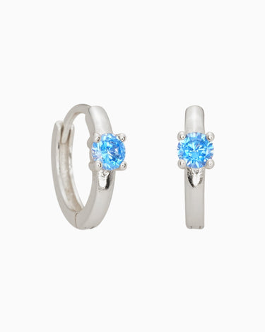 MELINA Aquamarine Hoops - eyrful