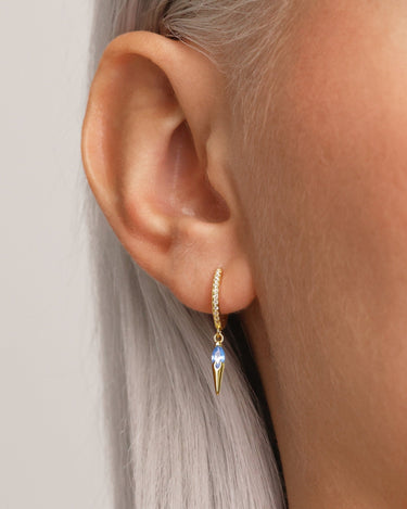 NAOMI Aquamarine Hoops - eyrful