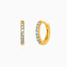 PAVED Aquamarine Hoops - eyrful #hoop-size_8mm