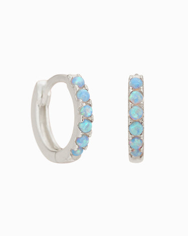 PAVED Blue Opal Hoops - eyrful