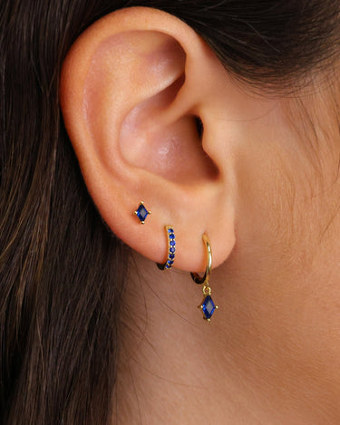 Sapphire Cut Studs - eyrful