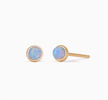 Sphere Blue Opal Studs - eyrful