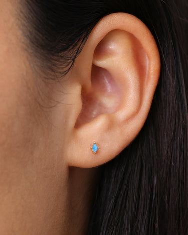 Turquoise Cut Studs - eyrful