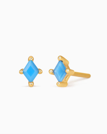 Turquoise Cut Studs - eyrful