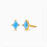 Turquoise Cut Studs - eyrful